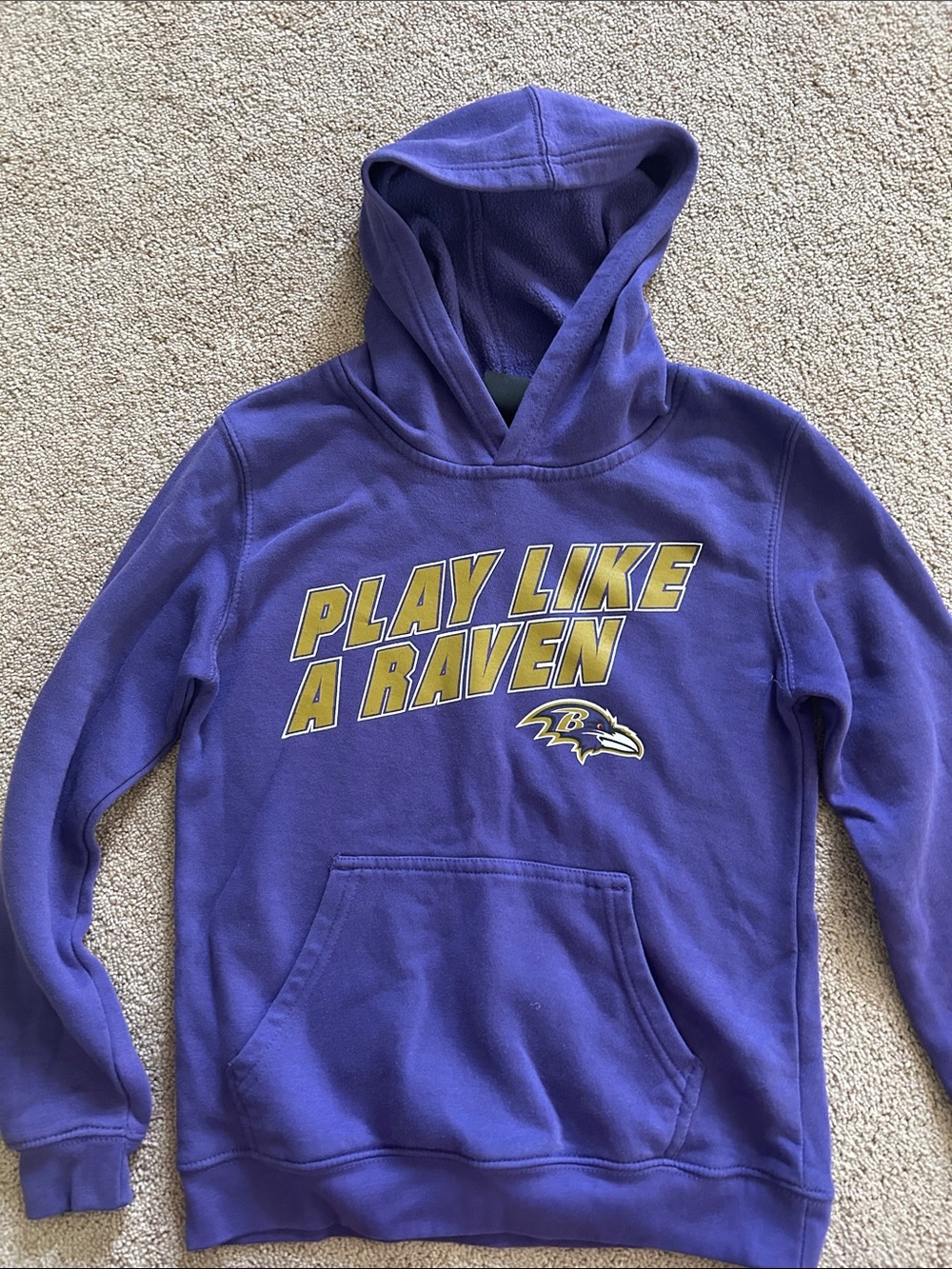 Baltimore Ravens Kids' Purple 'Play Like A Raven' Hoodie